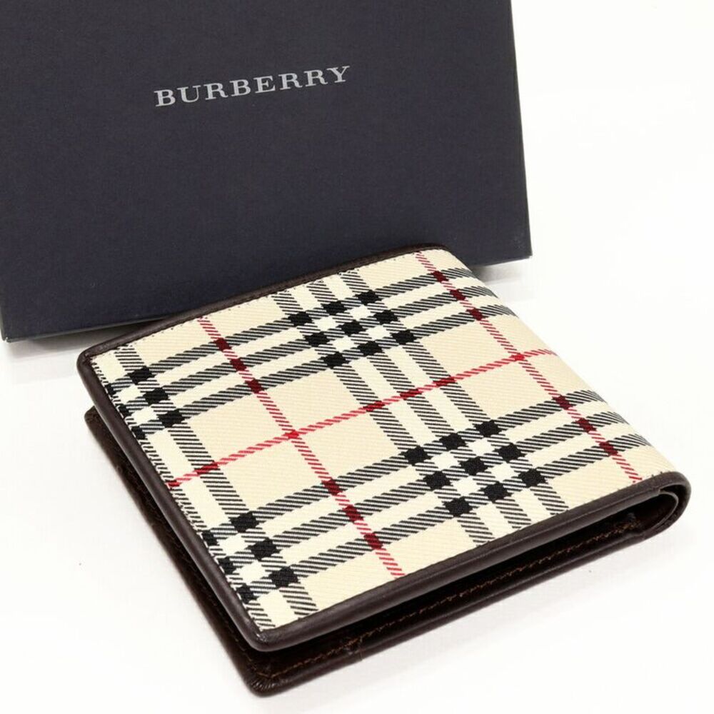 Burberry Nylon Canvas Calf Bifold Wallet - Picture 2 of 5